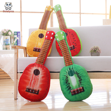Juguete de felpa de guitarra para niños, almohada de fruta, cojín relleno, regalo de cumpleaños y Navidad 2024 - compra barato