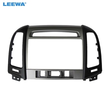 LEEWA Car 2Din DVD Radio Fascia Frame for Hyundai Santafe 2006-2012 Stereo Face Panel Installation Trim Kit #CA5136 2024 - buy cheap