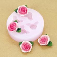 Leaf Rose molds Chocolate DIY Flower mould Silicone Molds Fondant craft Cake mold Candy mould Sugar Cake Dry Pace Silicone Mold 2024 - buy cheap