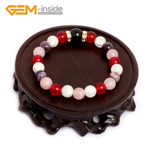 Natural Stone Bracelets( Amethysts  Black Tourmaline Rose Quartzs ) For Women DIY Jewelry Bracelet For Gift For Love Gift 2024 - buy cheap