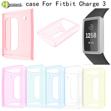 2pc /lot Silicone Protective Case for Fitbit Charge 3 Smart Watch Accessories Cover Screen Protector Cases Soft Slim Full-Around 2024 - buy cheap