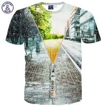 Men's 3D t-shirt print winter zipper short sleeve casual t shirt summer Hip hop Tops Rock Cool street wear Harajuku Funny Tees 2024 - buy cheap