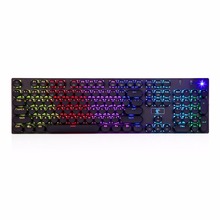 Механическая игровая клавиатура RGB в стиле ретро, программируемая RGB подсветка, синий переключатель, тактильная Кистевая водостойкая, 104 клавиш, защита от фиктивных нажатий 2024 - купить недорого
