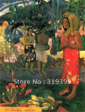 Oil Painting Reproduction,Ia Orana Maria (Hail Mary) by paul gauguin,Free Shipping,100% handmade on linen canvas,oil paintings 2024 - buy cheap