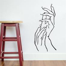 Free shiping beautiful Hands home decal wall sticker /removable wedding decoration / Dly office decor wallpaper 2024 - buy cheap