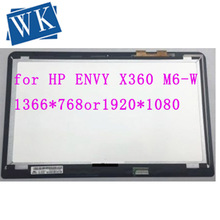 Montaje de pantalla táctil LCD de 15,6 pulgadas para portátiles HP ENVY X360 M6-W series, envío gratis 2024 - compra barato