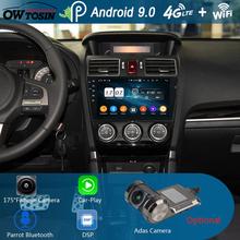 Radio Multimedia con GPS para coche, reproductor con Android 9,0, pantalla IPS de 9 pulgadas, 8 núcleos, 4 GB + 64 GB, CarPlay, DSP, loro, BT, para Subaru, Forester, XV, 4, 2013, 2014, 2015, 2016, 2017 2024 - compra barato
