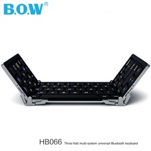 Складная Универсальная Портативная Bluetooth 3,0 клавиатура BOW HB066 2024 - купить недорого