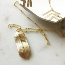 Vintage Leaf Pendant Necklace Gold /Silver Chain Feather Necklace Long Sweater Chain Statement Jewelry For Women collar concha 2024 - buy cheap