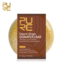 PURC Organic Handmade Cold Processed Ginger Shampoo Bar Nourishing Repair Damaged Hair Anti-hair Loss Hair Shampoo Hair Care 2024 - buy cheap