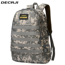 DECRJI Camouflage Canvas Backpack Men Fashion Multifunction USB Charging Large Capacity Travel Backpack School Bag For Teenagers 2024 - buy cheap