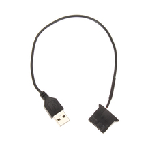 USB на 4 pin PC Довольно чехол для компьютера вентилятор 1 фут кабель адаптер Шнур 12 В 4Pin гнездо на 5 в USB 2,0 Мужской USB адаптер кабель 2024 - купить недорого