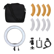 Camera Photo Studio Phone Video 18inch 55W 240PCS LED Ring Light 5500K Photography Dimmable Ring Lamp With 180CM Tripod 2024 - buy cheap