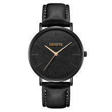 2021 erkek kol saati estilo simples preto masculino relógios de topo da marca genebra luxo quartzo homem relógio minimalista casual 2024 - compre barato