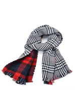 SAF-Lady женский длинный клетчатый шотландский шарф накидки шаль палантин теплые шарфы красный 2024 - купить недорого