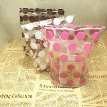 100pcs/lot 3 colors dots Plastic bags,13x21cm pouches wrappers cupcake gift bag Free shipping 2024 - buy cheap