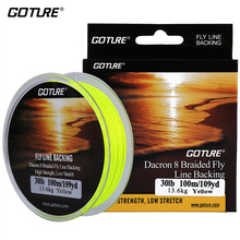 Goture 100M/109Yrd Fly Fishing Backing Line 8 Strands 20LB/30LB Dacron Braided Line Low Stretch Fishing Accessories 2024 - buy cheap