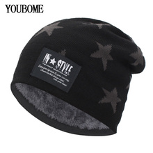 YOUBOME Men Skullies Beanies Winter Hats For Women Knitted Hat Male Hat Baggy Warm Soft Caps Bonnet Homme Skull Mask Hats Caps 2024 - buy cheap