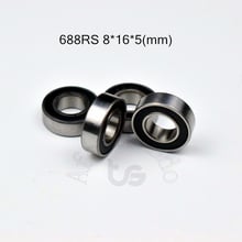 Bearing 10pcs 688RS 8*16*5(mm) free shipping chrome steel Rubber Sealed High speed Mechanical equipment parts 2024 - buy cheap