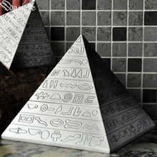 Металлическая ретро-пирамида в европейском стиле, модная египетская декоративная пепельница, пирамида пепельница 2024 - купить недорого