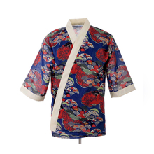 Japanese Chef uniform Cuisine Sushi Restaurant Chef Jackets Half sleeve Kimono Workwear costume chef Kitchen Jacket Overalls Top 2024 - buy cheap