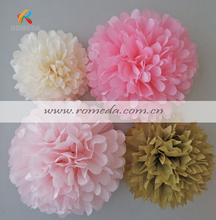 Wedding Decorative Props Suppliers 30pcs  (8inch) 20cm Tissue Paper  Pom Poms flower  Wedding Party Festival Decoration 2024 - buy cheap