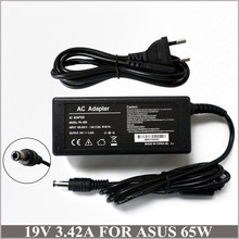 Carregador ac para laptop, 19v, 3.42a, adaptador para netbook asus ADP-65HB bb ADP-65JH k52f k60ui k60i p50estilo k70i 2024 - compre barato