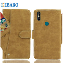 Leather Wallet Doogee Y8 Case 6.1" Flip Vintage Leather Front Card Slots Cases Cover Business Phone Protective Bags 2024 - buy cheap