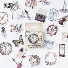 46 Pcs/box Cute Vintage Life Papers Stickers Flakes Romantic Love For Diary Decoration Diy Scrapbooking Stationery Sticker 2024 - buy cheap