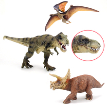 Горячие тираннозавр рекс Triceratops динозавры Пластик модель действий и игрушки Фигурки Коллекция и образовательные детские игрушки для детей 2024 - купить недорого
