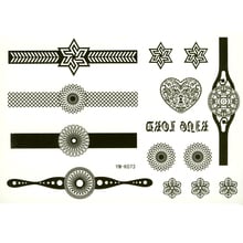 Bracelet watch waterproof temporary tattoos men tatouage temporaire henna tattoo sleeeves makeup beauty harajuku tatoo sticker 2024 - buy cheap