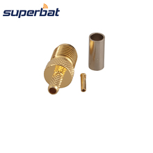 Superbat SMA Jack Crimp для RG174,RG188A,RG316,LMR100 коаксиальный кабель прямой 2024 - купить недорого