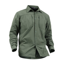 Camisa militar masculina de secagem rápida, roupas táticas para acampamento e caminhada ao ar livre, camisetas de manga comprida, cardigã, 2021 2024 - compre barato