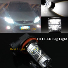 Pcs Para MONDEO MK3 2 MK4 H11 H8 6000 K Branco LEVOU Luz de Nevoeiro DRL Canbus Nenhum Erro Car Driving lâmpada funcionando 2024 - compre barato