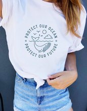 Protect our Ocean T-Shirt Slogan Summer Graphic Cotton Tee Casual Ocean Animal Aesthetic Girl Grunge Vintage Tops gift Camisetas 2024 - buy cheap