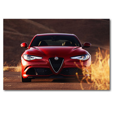 Alfa Romeo Giulia Quadrifoglio Super Car Picture Wall Art Posters Canvas Prints Art Paintings For Living Room Decor 2024 - buy cheap