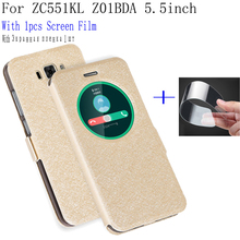 Carcasa de Ventana de vista inteligente de 5,5 pulgadas para ASUS ZC551KL Z01BDA Funda de cuero PU funda de teléfono para ASUS ZC551KL cubierta trasera 2024 - compra barato