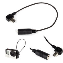 Mini USB a micrófono de 3,5mm Cable adaptador de transferencia de Cable para GoPro Hero 3 3 + 4 Cable adaptador de micrófono Cable de cámara Digital 2024 - compra barato