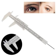 HUAMIANLI Tattoo Stencils Double Scale Sliding Gauge Eyebrow Ruler Tattoo Permanent Makeup Caliper Tools Dropshipping 2024 - buy cheap
