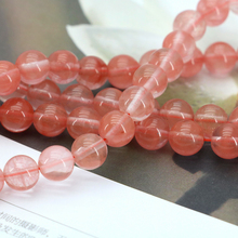 Round Pink watermelon tourmaline 8mm loose beads 15" 2pc/lot DIY  women fashion jewelry making stone wholesale 2024 - buy cheap