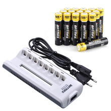 Pilas recargables Ni-Mh de alta capacidad, pilas AAA NiMh de 1100mAh y 1,2 V, con 8 ranuras, 16 Uds. 2024 - compra barato