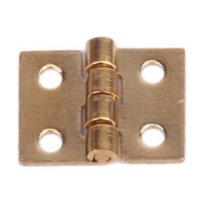 12pcs 1/12 Dollhouse Miniature Furniture Cabinet CMHIet Mini Hinges - Golden Drop shipping 2024 - buy cheap