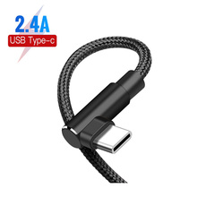 QC 3,0 двойной локоть мобильный телефон USB кабель для передачи данных Micro USB Type C кабель для Samsung Galaxy S9 S8 Plus зарядный кабель 2024 - купить недорого