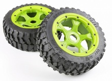 Front Wheels Gravel Tyre with Strong Nylon Hub for HPI Rovan 1/5 scale Baja 5B 2024 - buy cheap