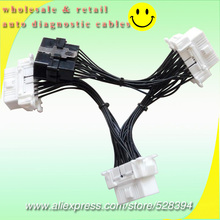 Cable de extensión Y divisor OBDII II OBD2, conector de diagnóstico de 16 Pines, 1 a 3 hembra, de alta calidad, venta al por mayor, 5 uds. 2024 - compra barato