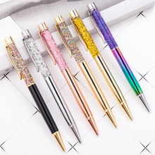 Kawaii School Office Writing Stationery Colorful Crystal Ballpoint Pen Luxury Crystal Diamond Roller Ball Pen Metal Signing Pens 2024 - buy cheap