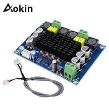 Aokin XH-M543 плата цифрового усилителя высокой мощности TPA3116D2, усилитель звука, двухканальный модуль 2*120W, цифровой усилитель 2024 - купить недорого