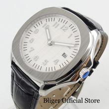 Bliger relógio masculino 39mm, relógio de pulso automático em cristal safira esterilizado 2024 - compre barato