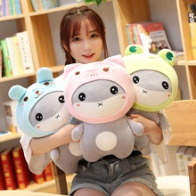 40cm Super Cute Wear a Hat Hamster Plush Toy Soft Cartoon Animal Transformed Mouse Stuffed Doll Handwarm Kid Girl Christmas Gift 2024 - buy cheap