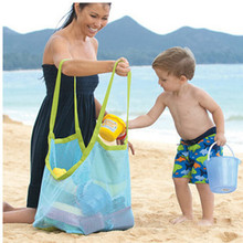 1 Pc Beach Toys Portable Storage Bag Outdoor Fun Sports Props Sand Away Kids Travel Foldable Mesh Bag 2024 - buy cheap